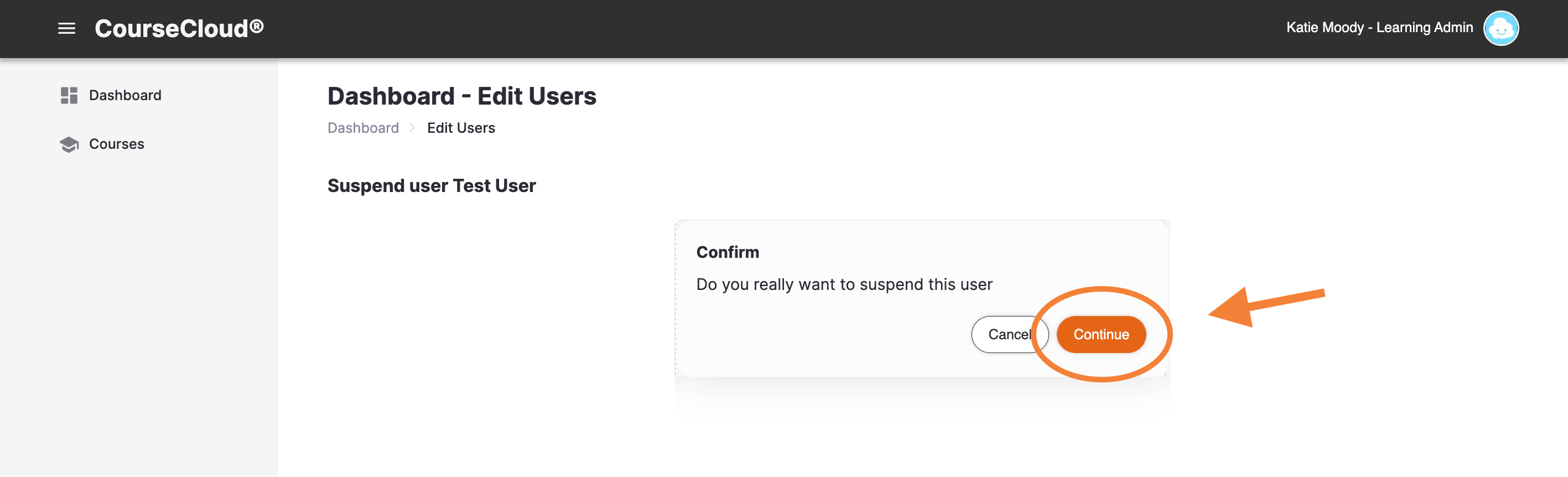 4_-_CourseCloud_suspension_confirmation_prompt_with_Continue_button_indicated.png