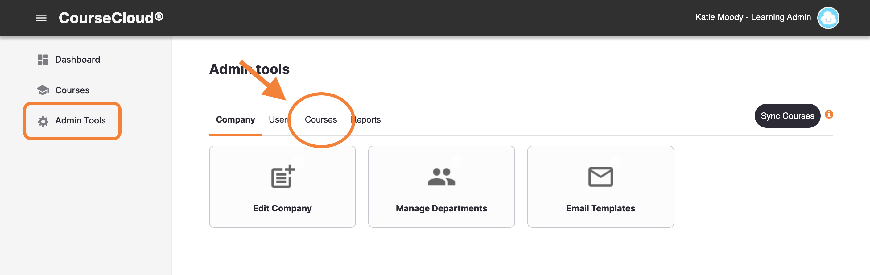 1_-_The_Admin_Tools_dashboard_with_the_Courses_tab_indicated.png