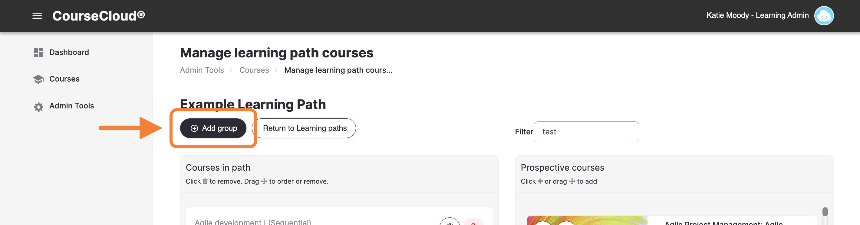 14_-_The_Manage_Learning_Path_Courses_page__indicating_the_Add_Group_button.png