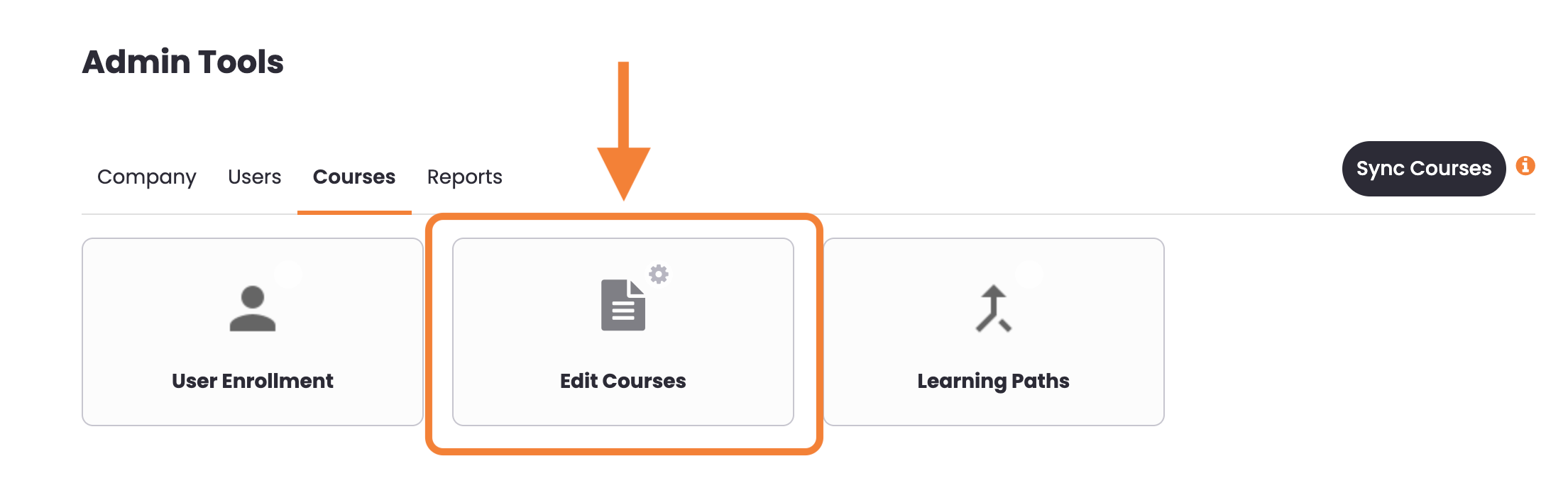 2 - That same tab, indicating the Edit Courses option.png