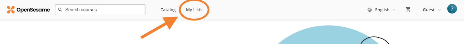 1 - My Lists in the navigation bar.png