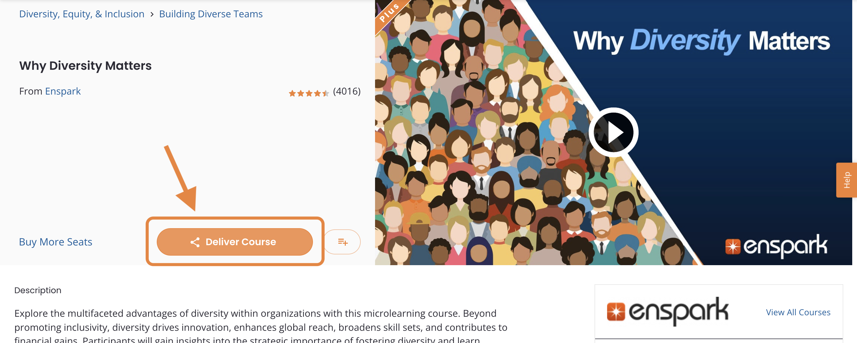 8 - An example course details page, indicating the Deliver Course button.png
