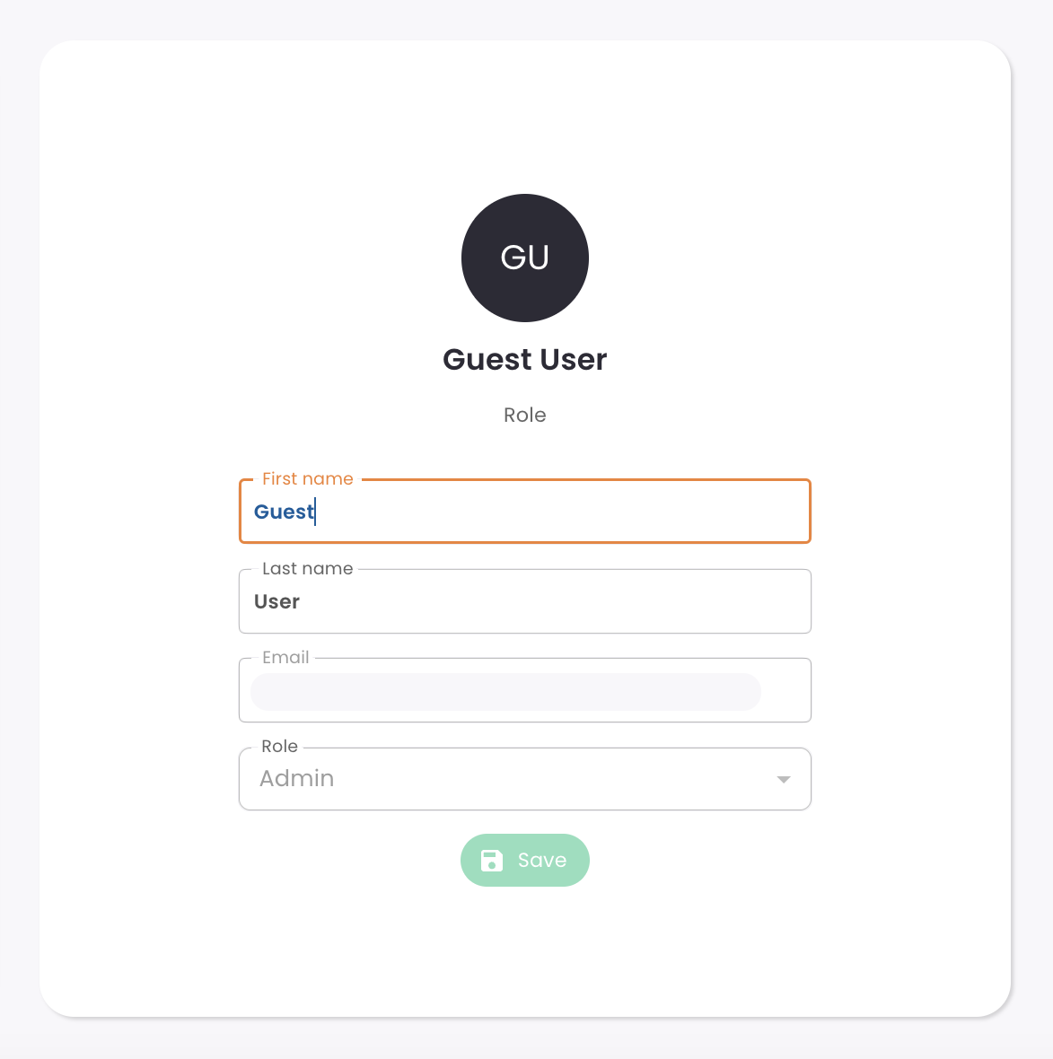 5 - The account owner's profile, with the First Name field selected.png