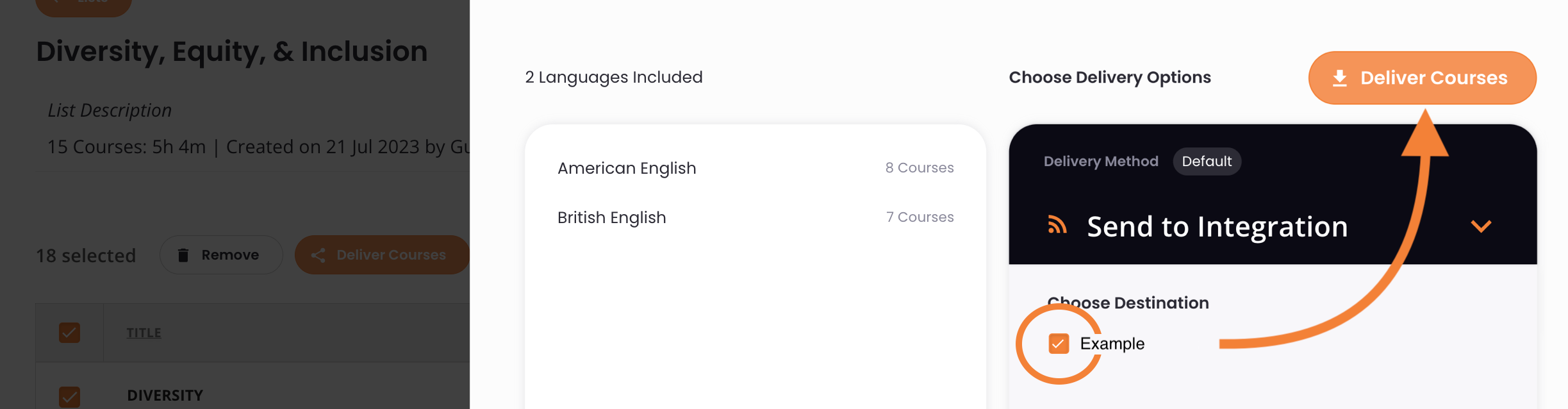 How to send courses to a learning platform using a List – OpenSesame ...