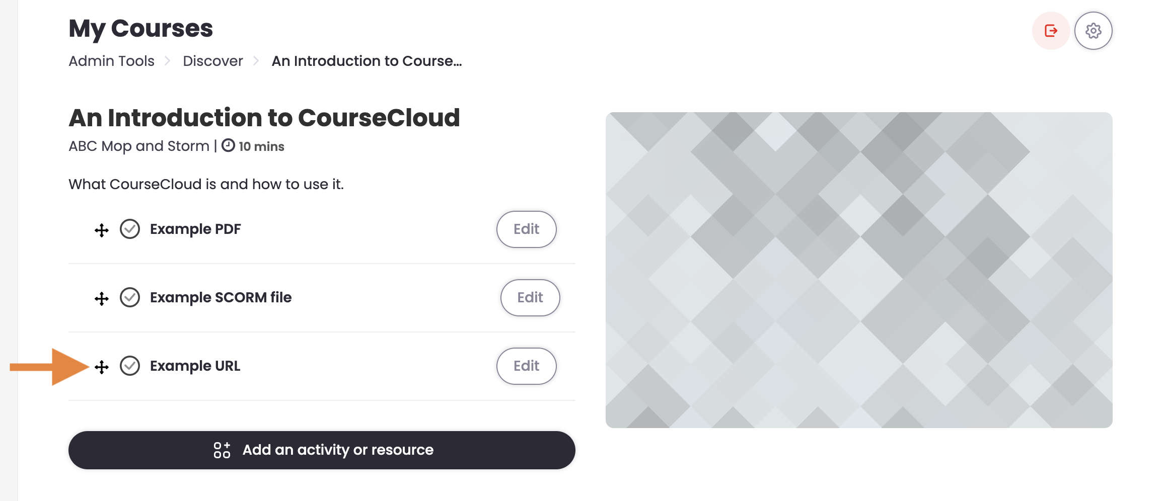 23 - The course container page, now with the added URL.png