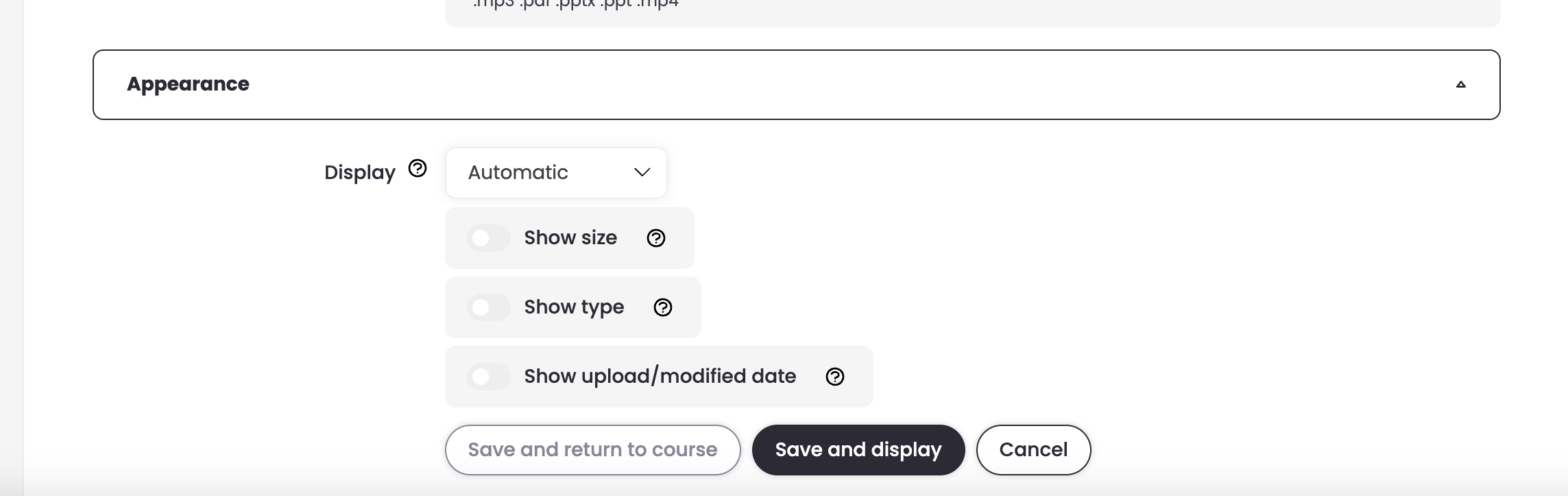 14 - The Add a File page's file appearance options.png