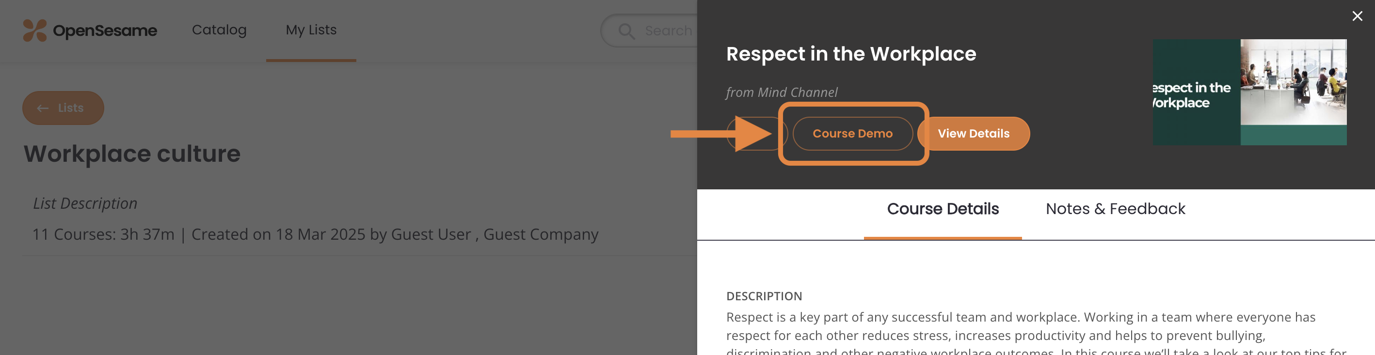 4 - A course's details, indicating the Course Demo button.png