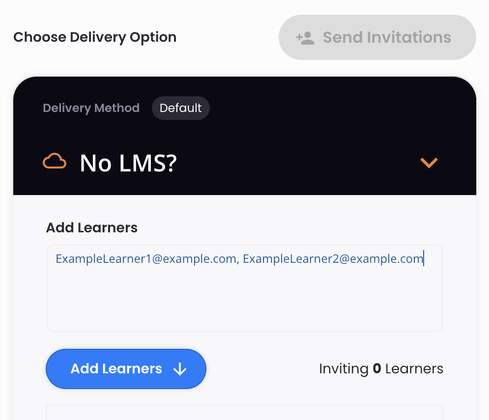 9 - Example learner email addresses are entered.png