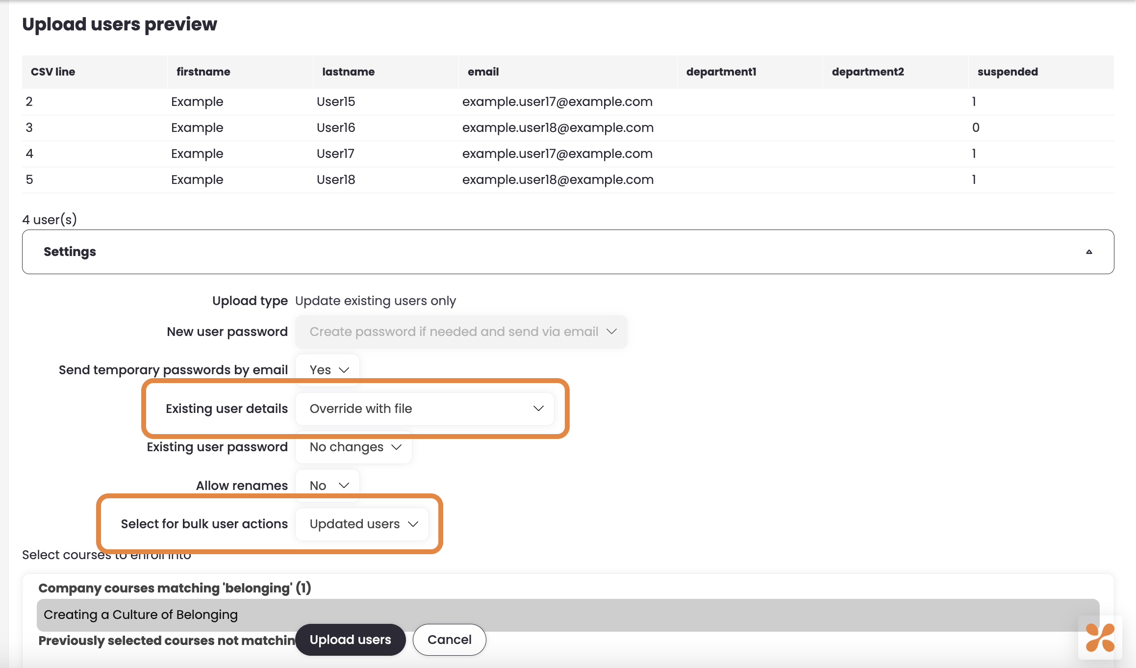 5 - The Upload Users preview page, indicating two settings.png