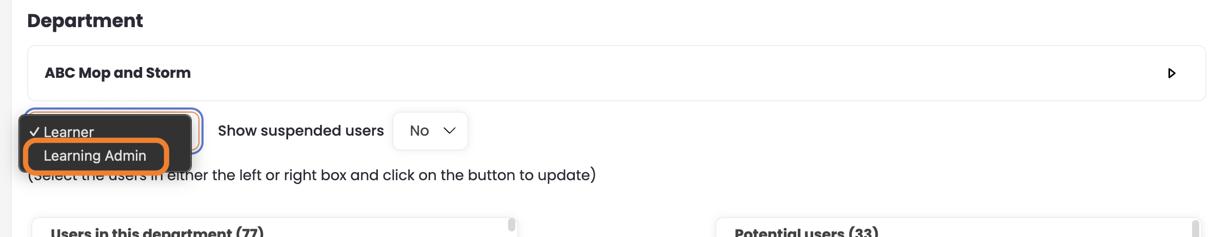 6 - The Learning Admin menu option.png