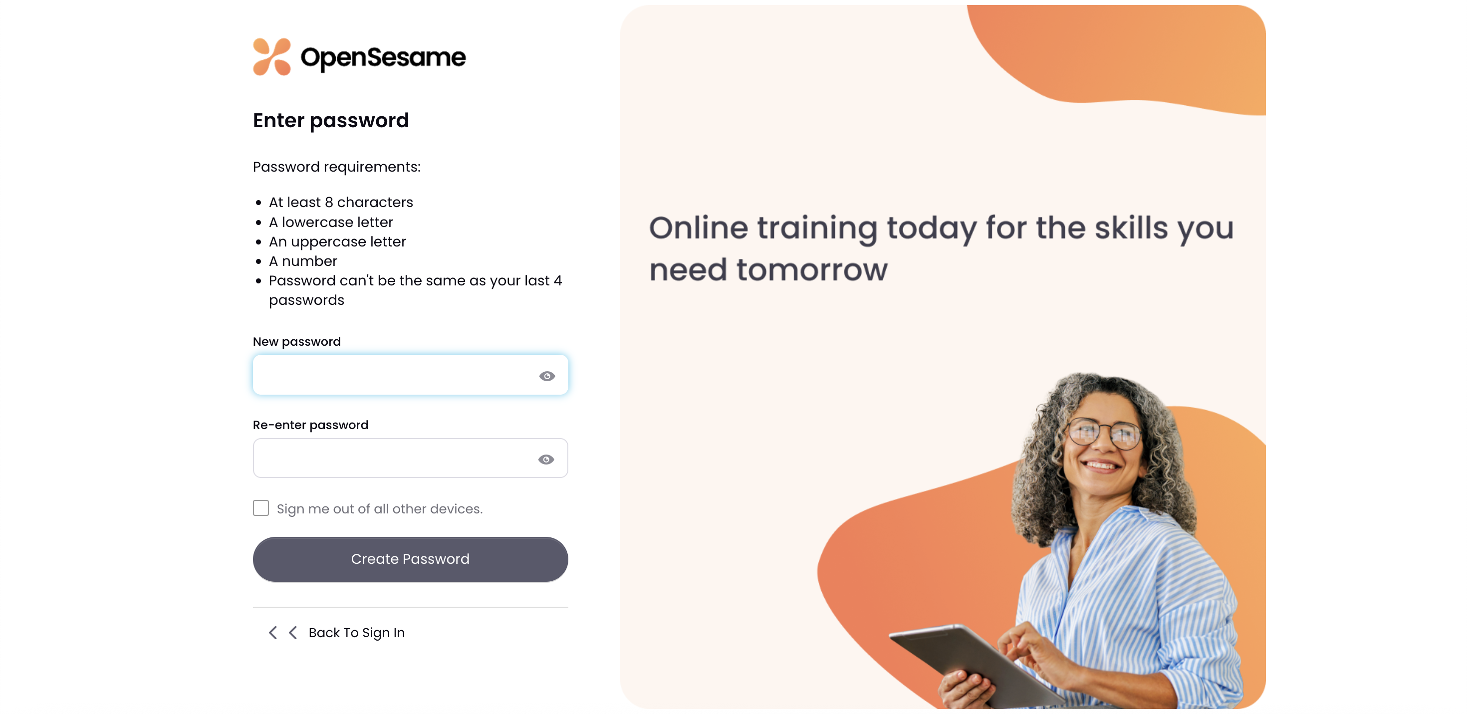 6 - The password creation page.png