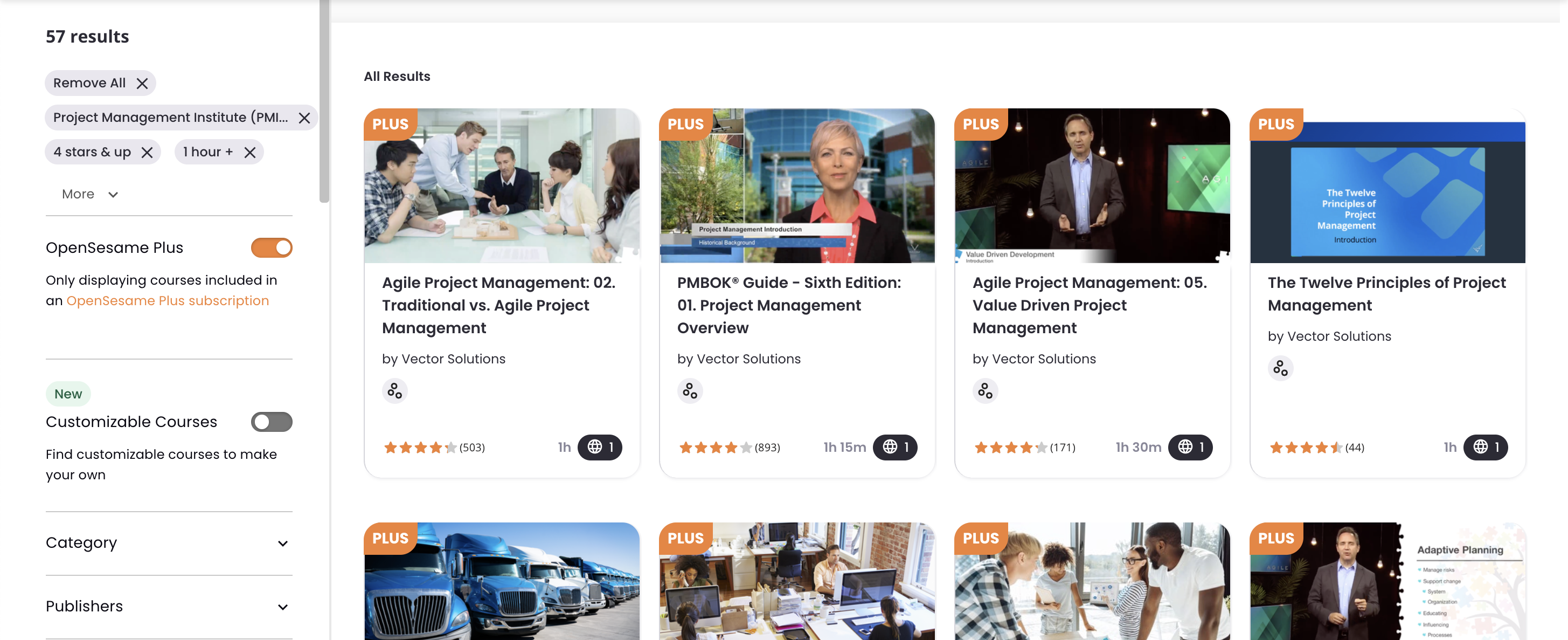13 - Example search for project management courses.png