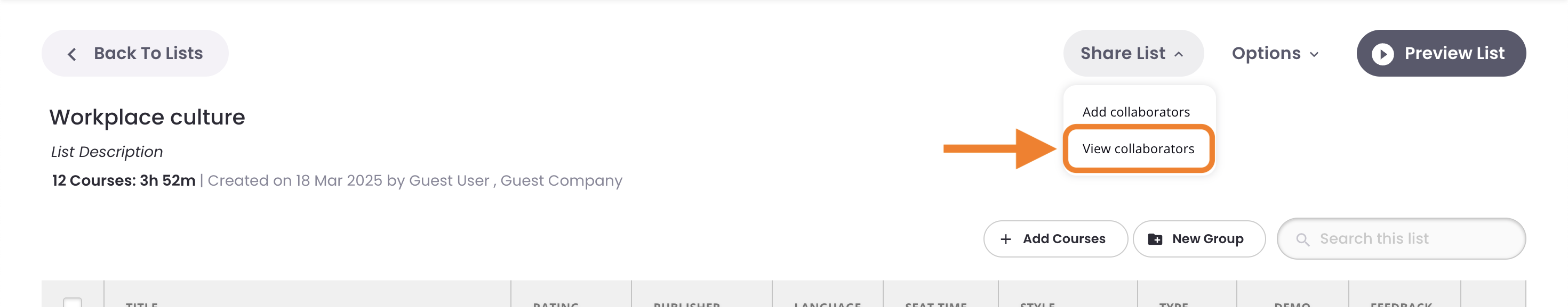 9 - An example List's sharing menu, indicating View Collaborators.png